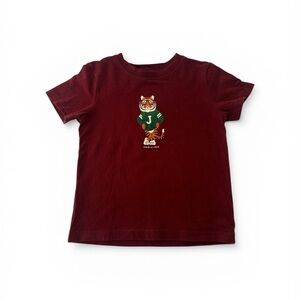 Janie and Jack Burgundy Tiger Tee